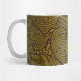 abstract monstera leaf Mug